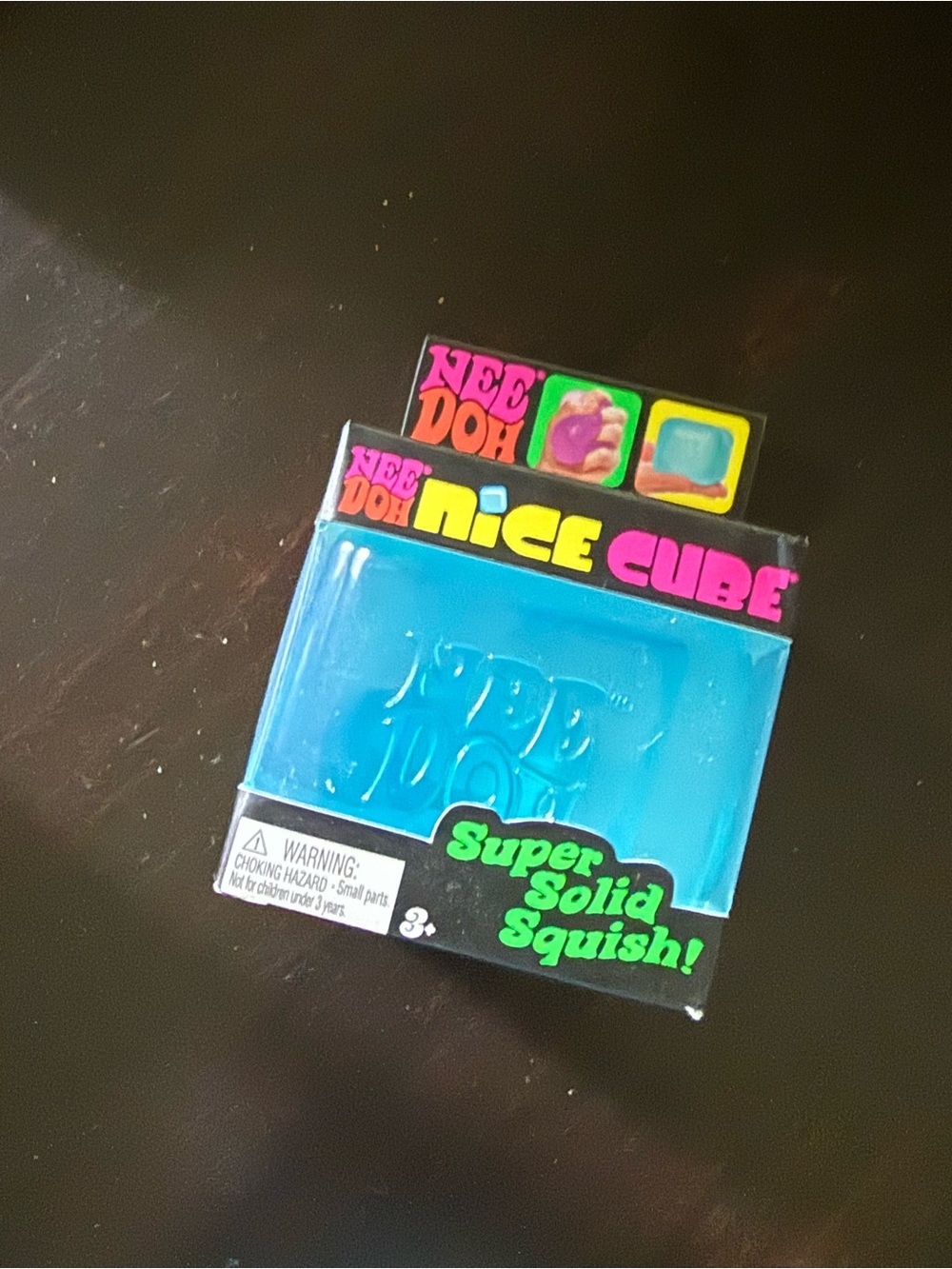 Set of 2 NeeDoh Nice Cubes Super Solid Squish - Blue and Pink